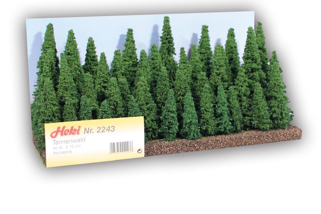 HEKI 2243 Kiefernwald, 40 Stück, Höhe: 12 cm, Mehrfarbig, M