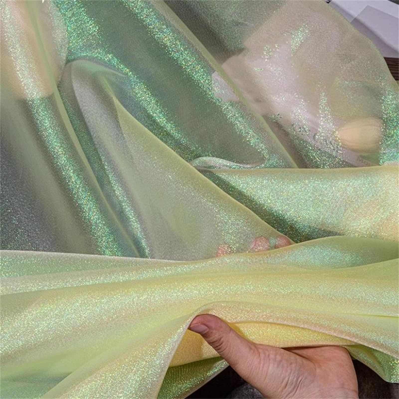 Organza Fabric, Organza Fabric 99% Polyester Multicolor 150cm x 100cm for Dresses Wedding Decor(7)