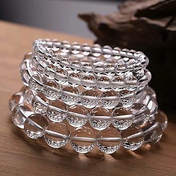 商品の説明必読！∞ 透明感プルプル大玉！高品質 水晶18mmブレス ∞ 超透明！無垢玉☆大玉水晶ブレスレット | Naturaltreasure