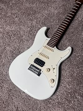 JS400 OW Strat Guitar, HSS Alnico pickups, solid basswood body, 22 frets roasted maple neck, 2 point tremolo