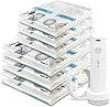STORAGE MASTER Vacuum Storage Bags, Space Saver Bags 80% More Storage Space, with Electric Pump (12, Combo)