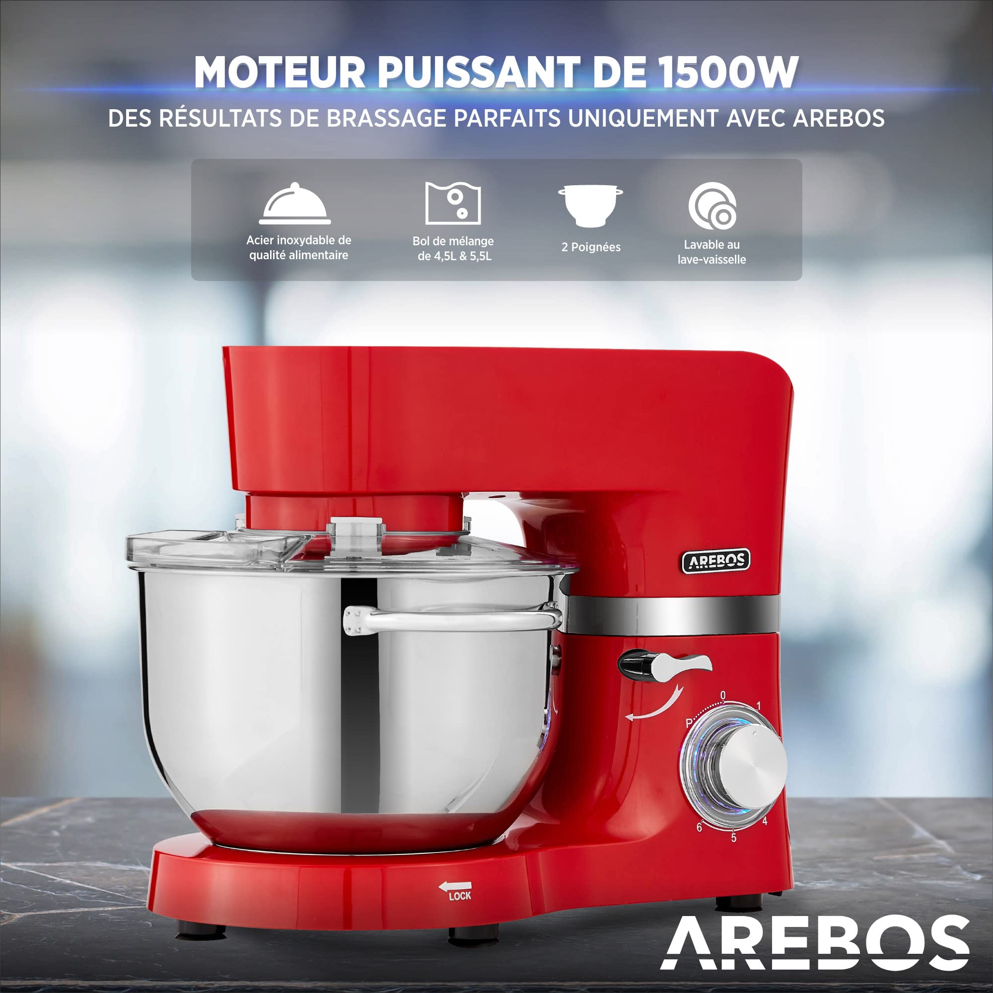 Keukenmachine 1200W - 5L - Champagne kopen