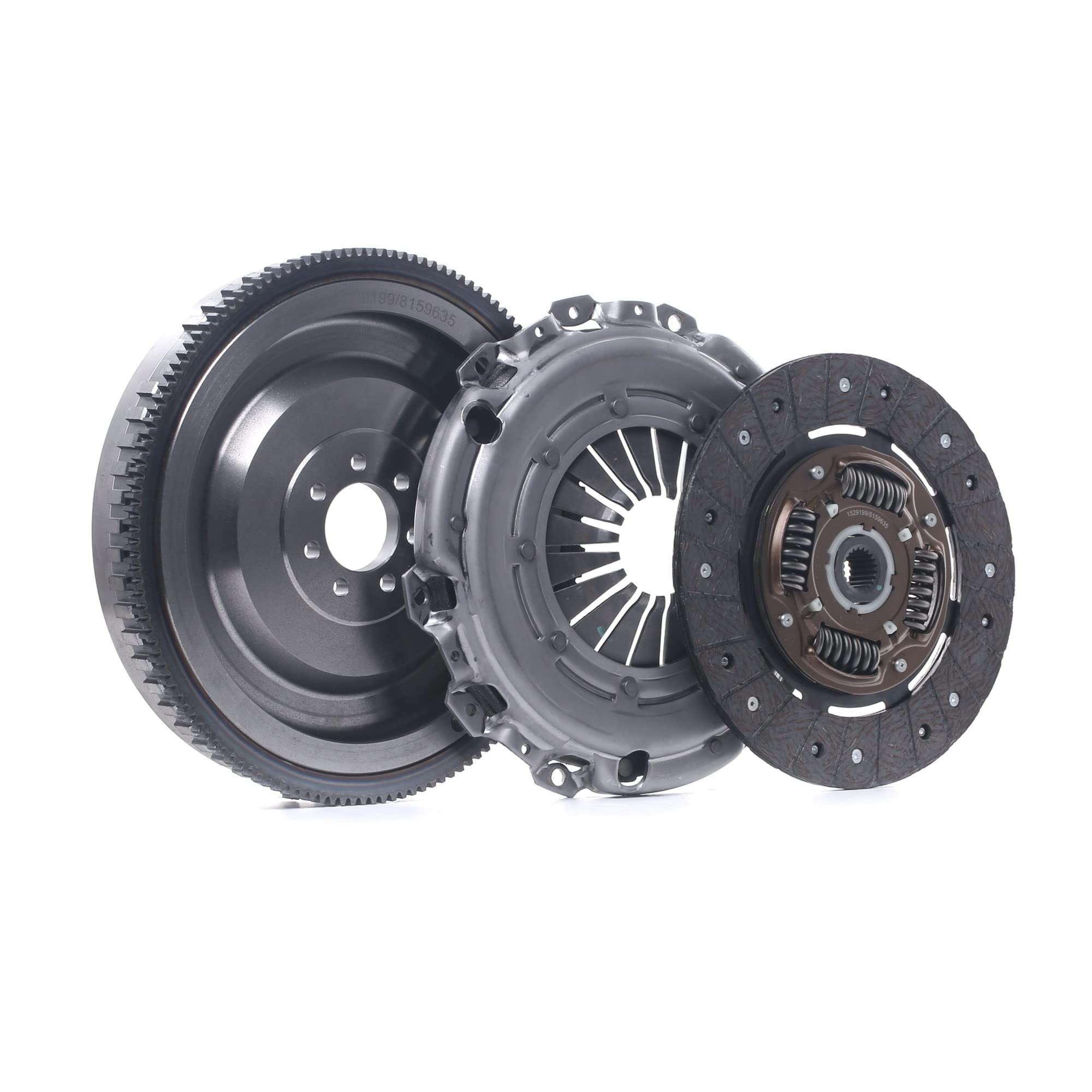 RIDEX 479C0053 Kit de embrague con volante monomasa sin desembrague central con placa de apriete de embrague con juego de tornillos No se requiere una herramienta especial para montaje con volante