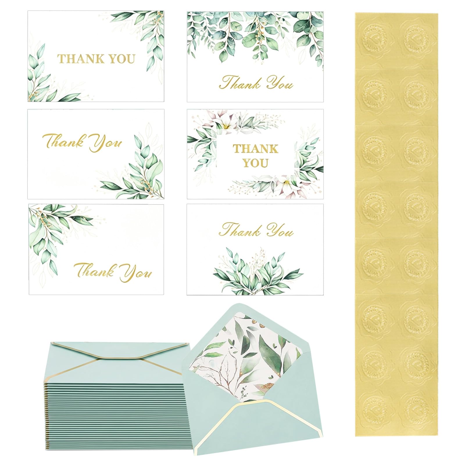 36Pcs Thank You Cards Wedding with Envelopes Thankyou Cards Multipack