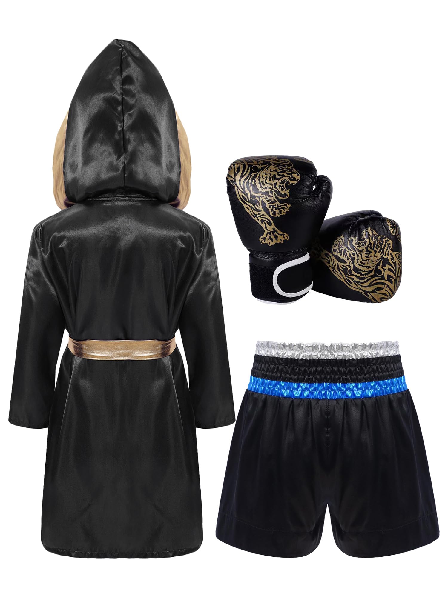 Agoky Outfit da box per bambini - completo con mantello e guanti a stampa