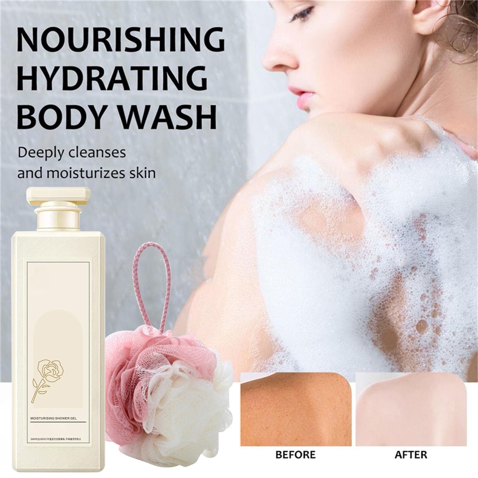 Urose Body Wash, Urose Duschgel, Fragrant Shower Gel, Perfumed Moisturizing Body Wash, Fragrant Shower Gel, Perfumed Body Wash, 800ml Urose Fragrant Body Wash for All Skin Types (2, 1600ml)