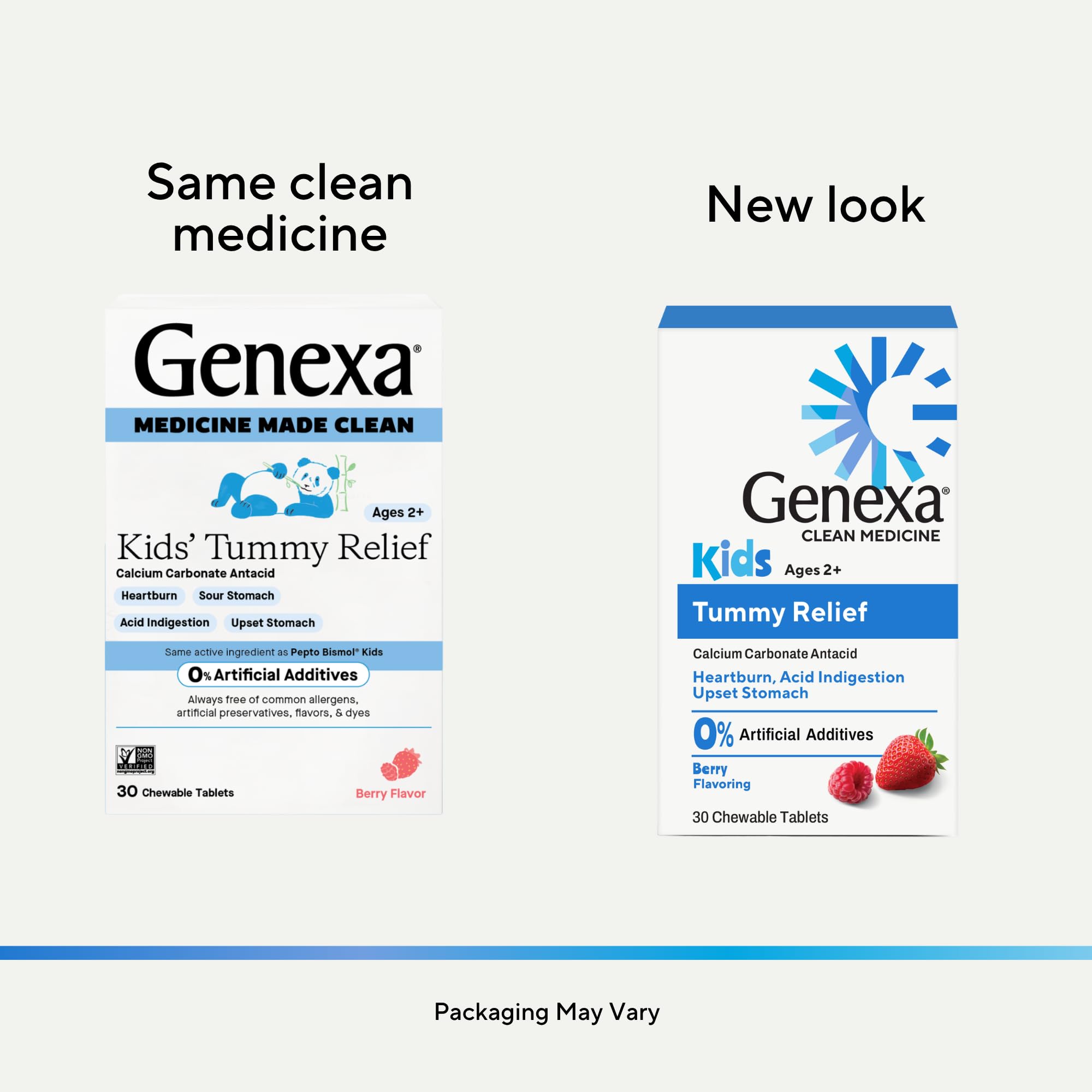 Genexa Kids Tummy Relief Made Clean, 30 Chewable Tablets, Berry Flavor — Amazon image 7