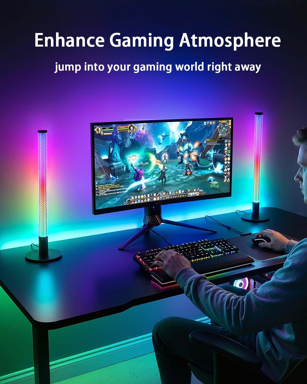 RGB Light Bars - Music Syncing & App Control -2 RGB Light Bars - Music Syncing & App Control -2