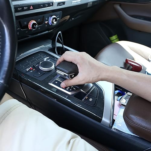 Miniatura 4 de YIWANG Cubierta de la cabeza de la palanca de cambios central del coche ABS cromado para Audi A4 A5 Q7 Q5 S4 S5 2016-2020 accesorios de automóvil