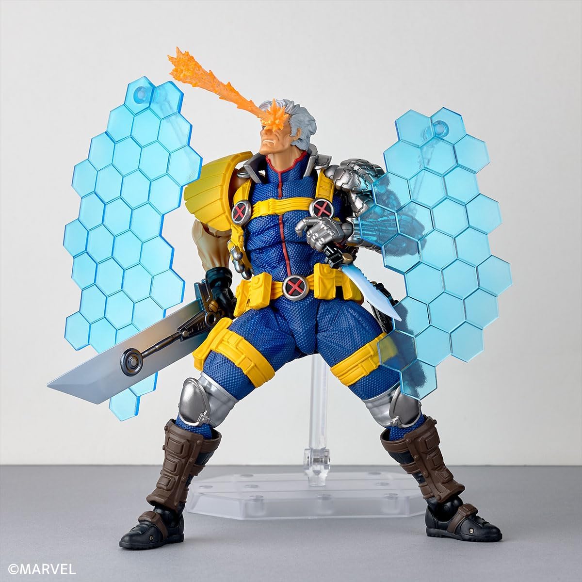 Kaiyodo Revoltech Amazing Yamaguchi X-Men Cable Version 1.5, Total Height Approx. 6.7 inches (170 mm), Non-scale, PVC, ABS, POM, Painted Action Figure NR083