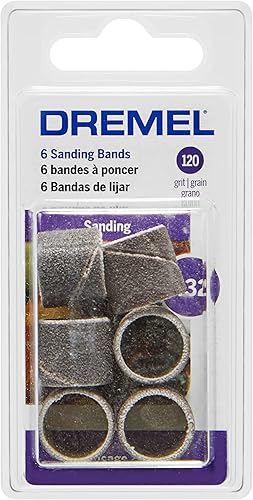 Miniatura 8 de Dremel Bandas de lijado de grano 120 de 432 12 pulgadas, paquete de 6, accesorio de herramienta giratoria