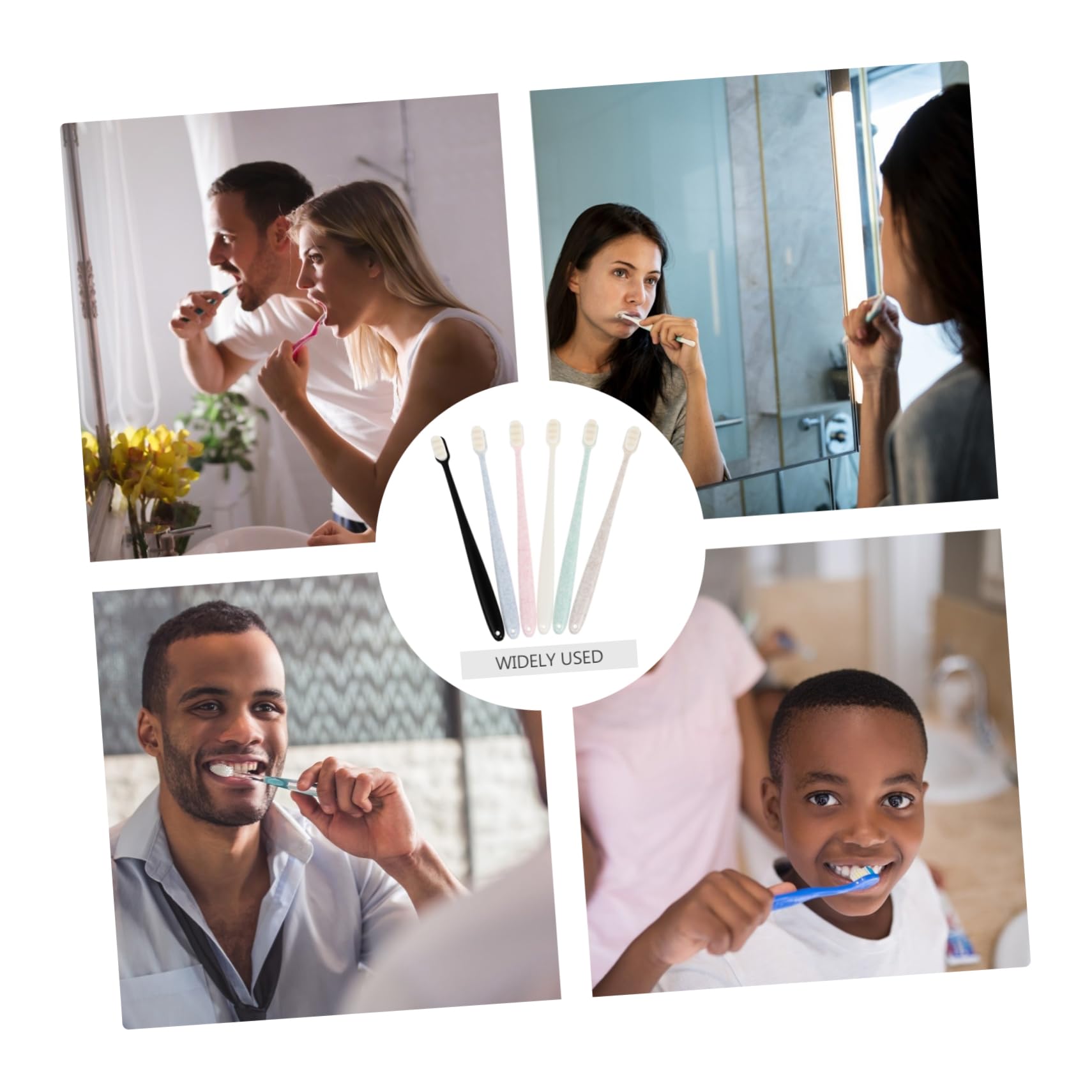 CALLARON 3 Series Cepillo De Suave Toothbrush Escova Dentes Cepillo De De Cerdas Suaves Cepillos De A Granel Cepillos De Caseros Limpieza 6 Piezas*3