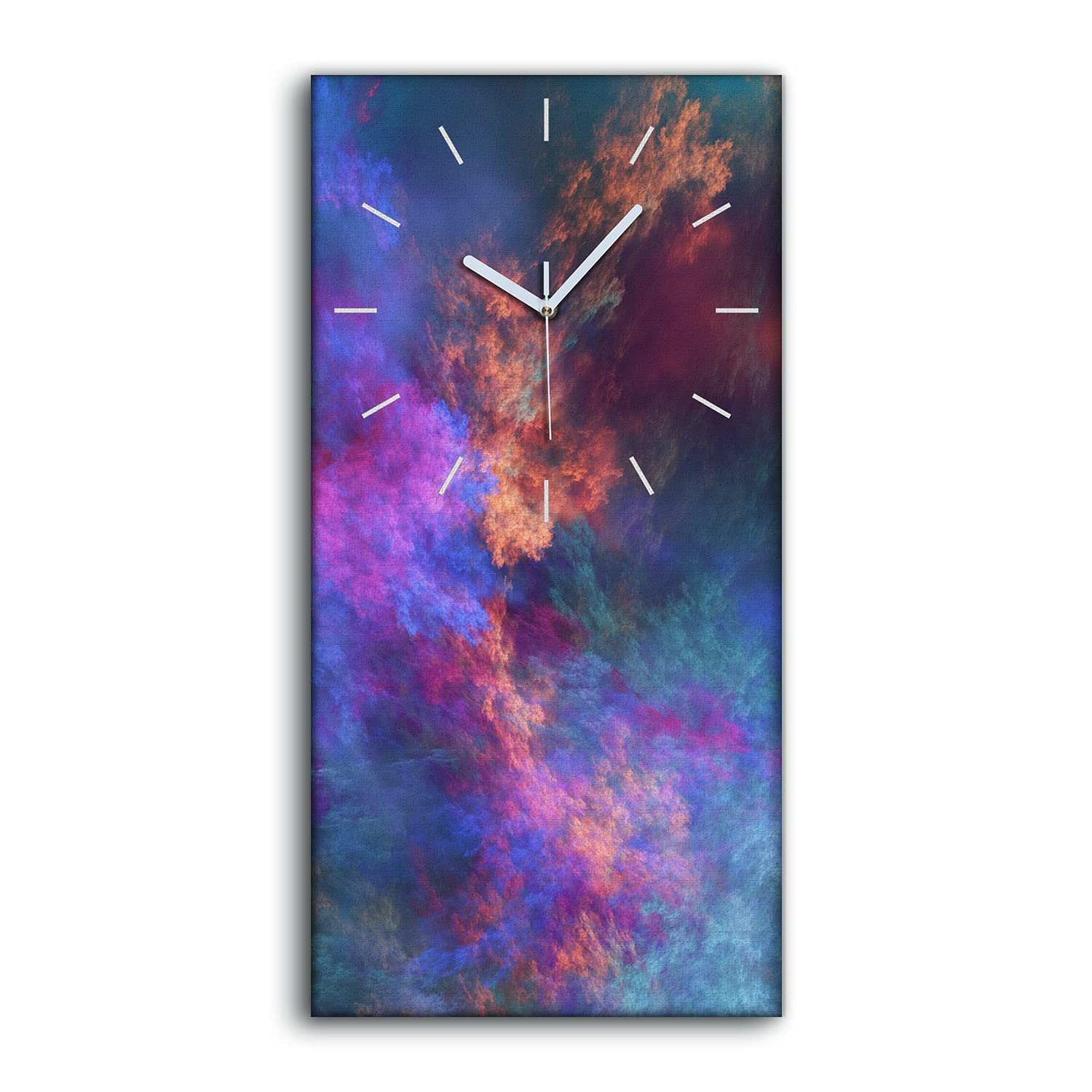 Horloge sur toile sans tic-tac art moderne pour sommeil paisible