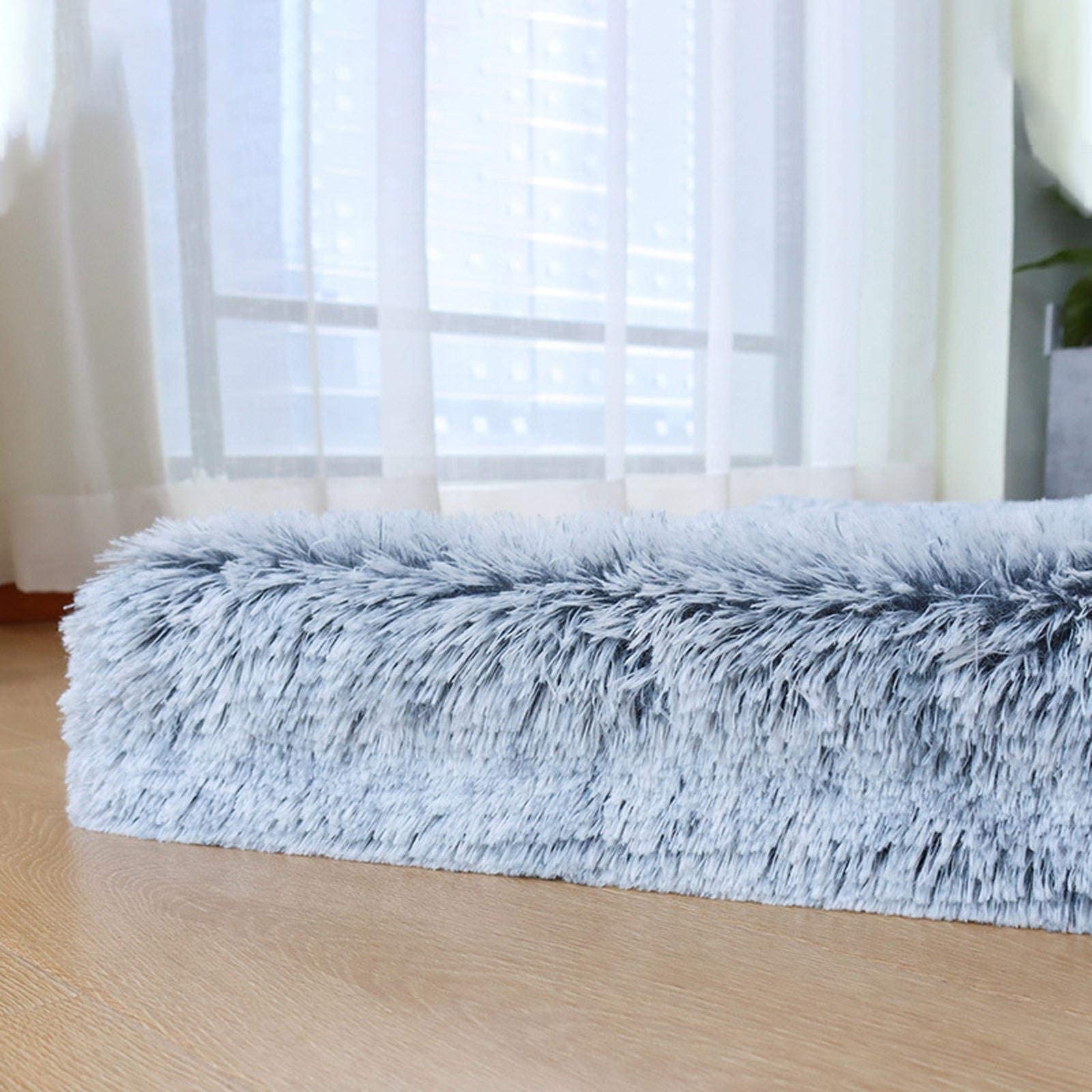 Cama ortopédica para perros, colchón de felpa suave, almohadilla de espuma viscoelástica para perros pequeños, medianos y grandes, alfombrilla extraíble para jaula de perro, lavable, antideslizante,