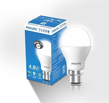 PHILIPS Ujjwal 4.8-watt White LED Bulb,Base:B22(Pack of 1)
