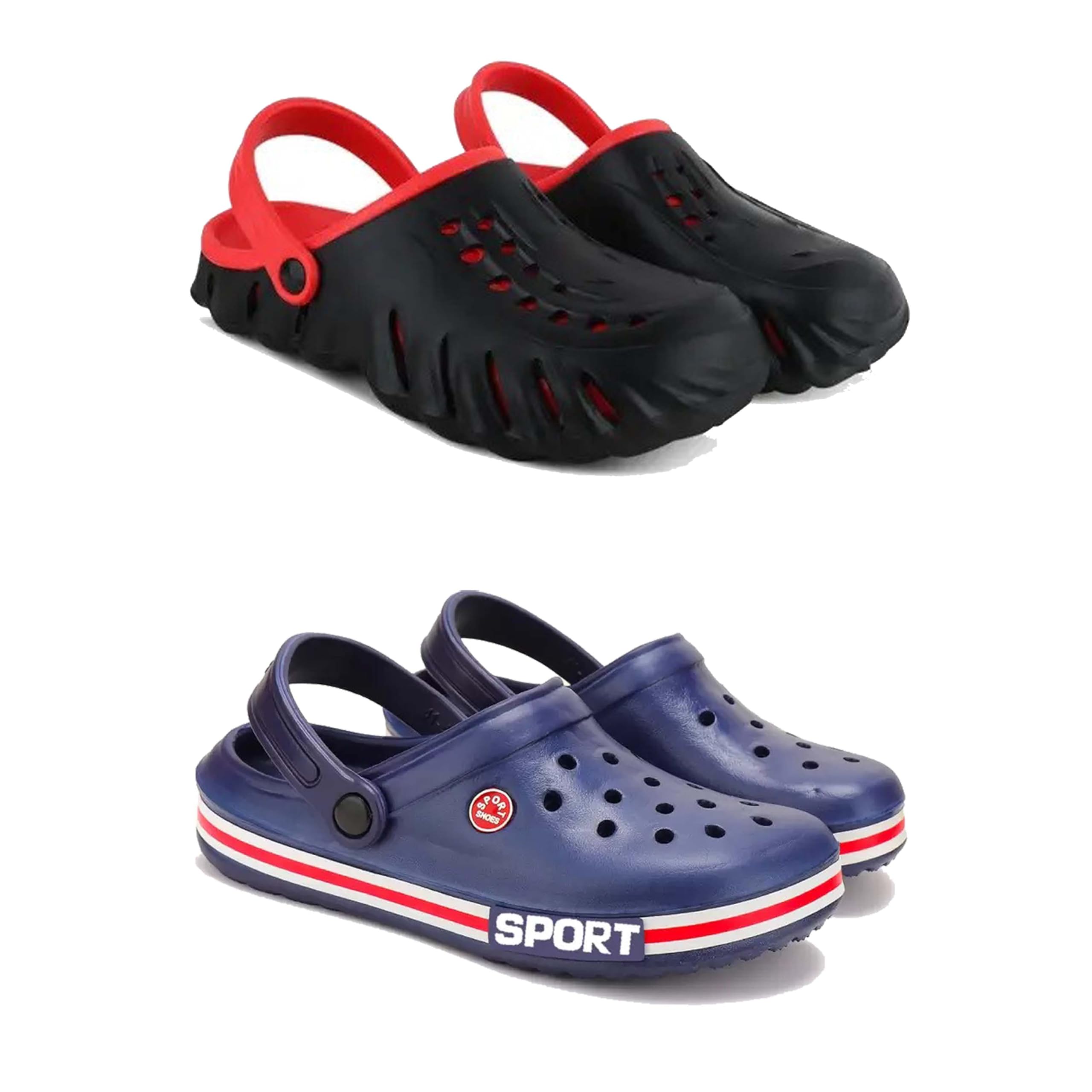 Men's Sandals Clogs| Lightweight Wear| Stylish & Easy to Wear For Men's PCV-SAN-(2-COMBO)-3148-3015-image-9