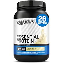 Optimum Nutrition Essential Protein Powder, Creamy Vanilla, 1.8LB