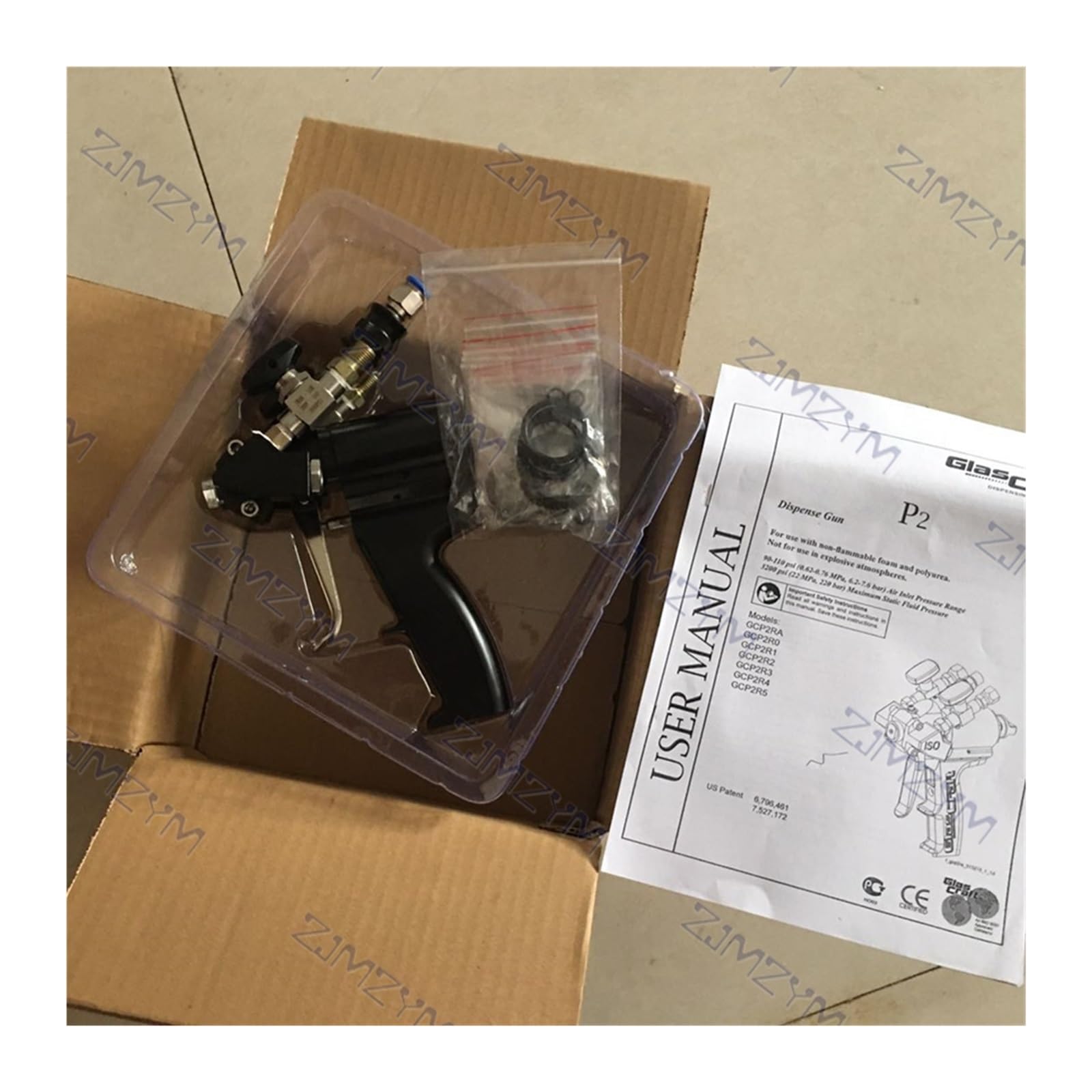 Pistola pulverizadora de espuma poliuretano P2 revestimiento alta presión neumática Máx. 35 MPa 1-12 kg/min 0,2-1,2 1,6 MM Para bricolaje