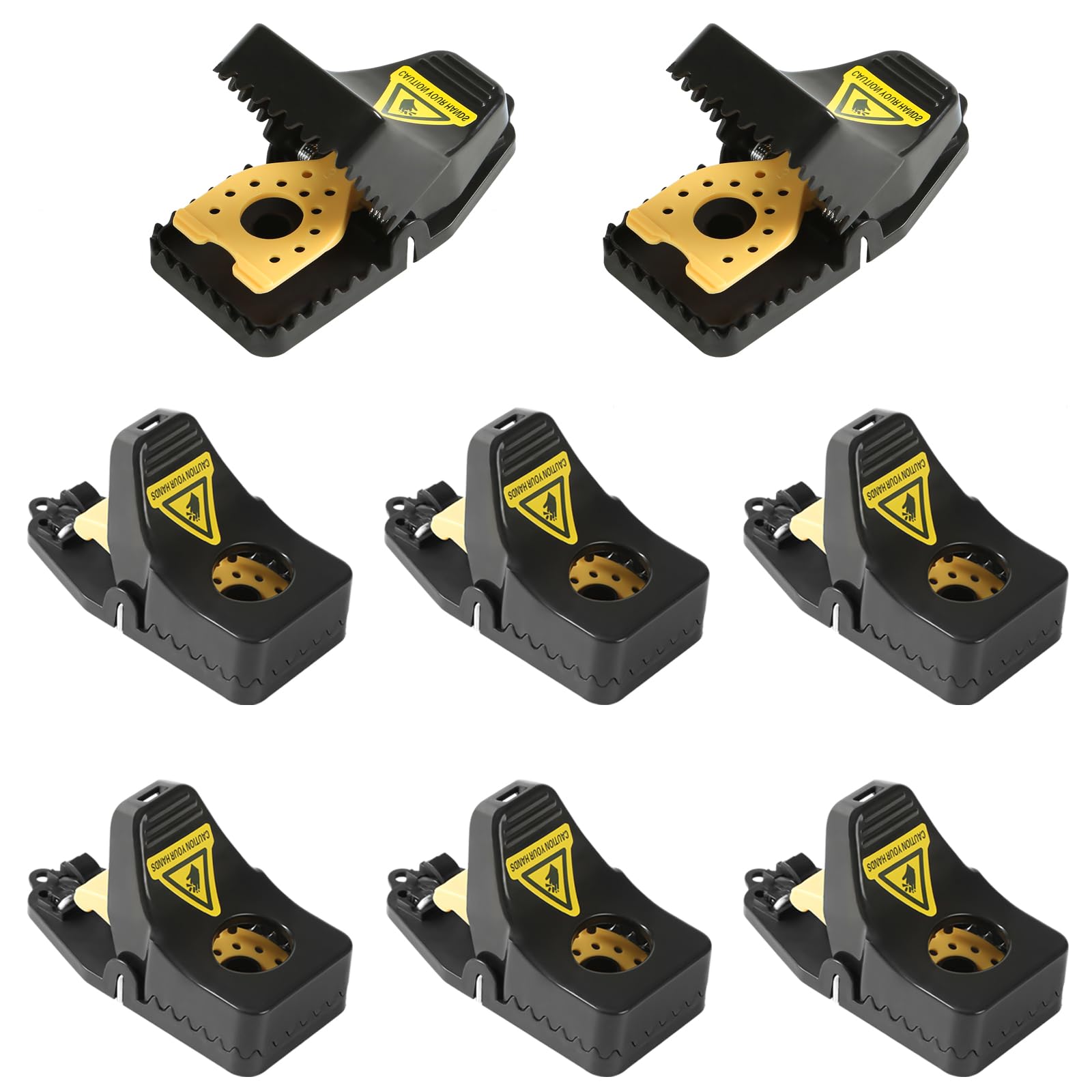 RnCop 8 Pcs Reusable Mouse Trap, Durable High Sensitive Rodent Catcher,Quick and Effective Mice Traps for Indoors and Outdoors