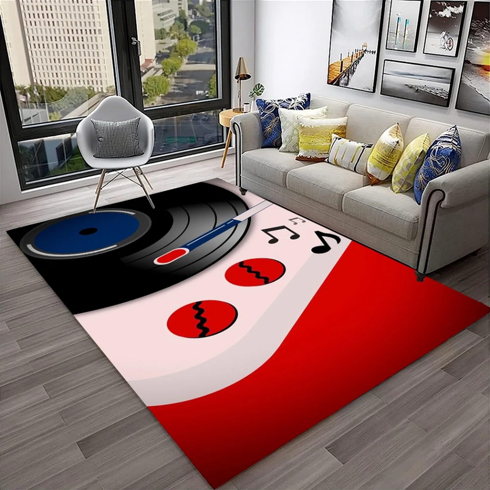Tappeto Disco Musicale In Vinile Vintage 3D Tappeto Spesso Antiscivolo, Lavabile In Lavatrice, Tappetino Da Ingresso, Portico, Tappetini, A Casa, Soggiorno, Camera Da Letto, Tappeto, Tapp -69652167600