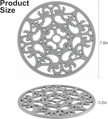Miniatura 9 de Salvamanteles de silicona para platos calientes, tapete moderno para salvamanteles de cocina, salvamanteles antideslizantes para ollas y sartenes