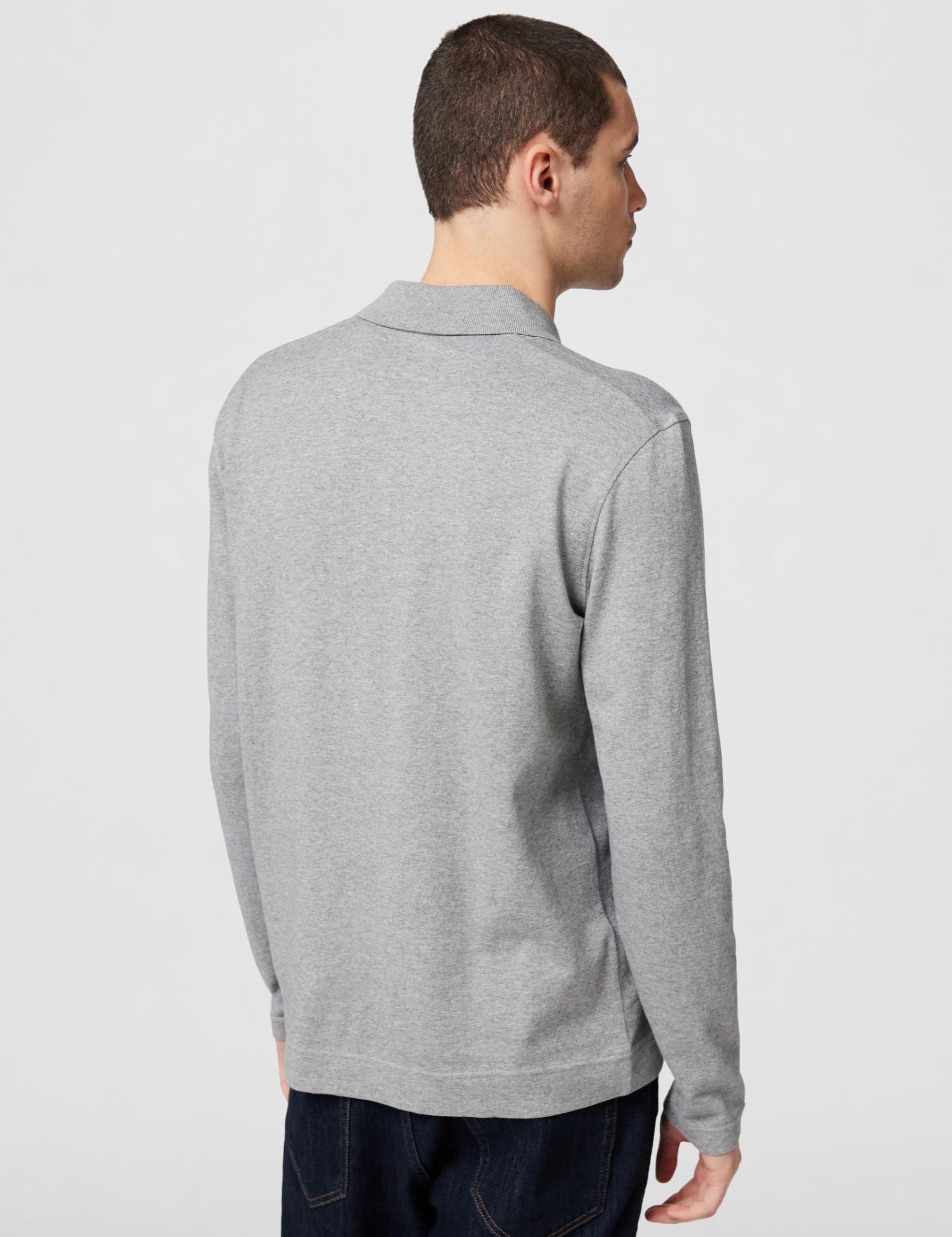 Marc OߴPolo Herren Langarm-Poloshirt aus Bio-Baumwolle Regular Fit