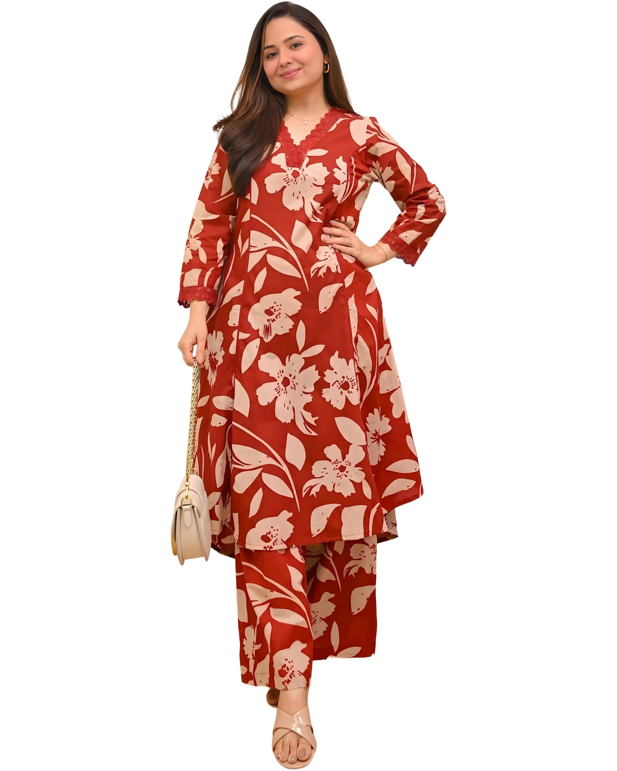 JALMALA's Cotton Multi-Color Kurta Pant Set (K125-M1-GKT2)-picture-36