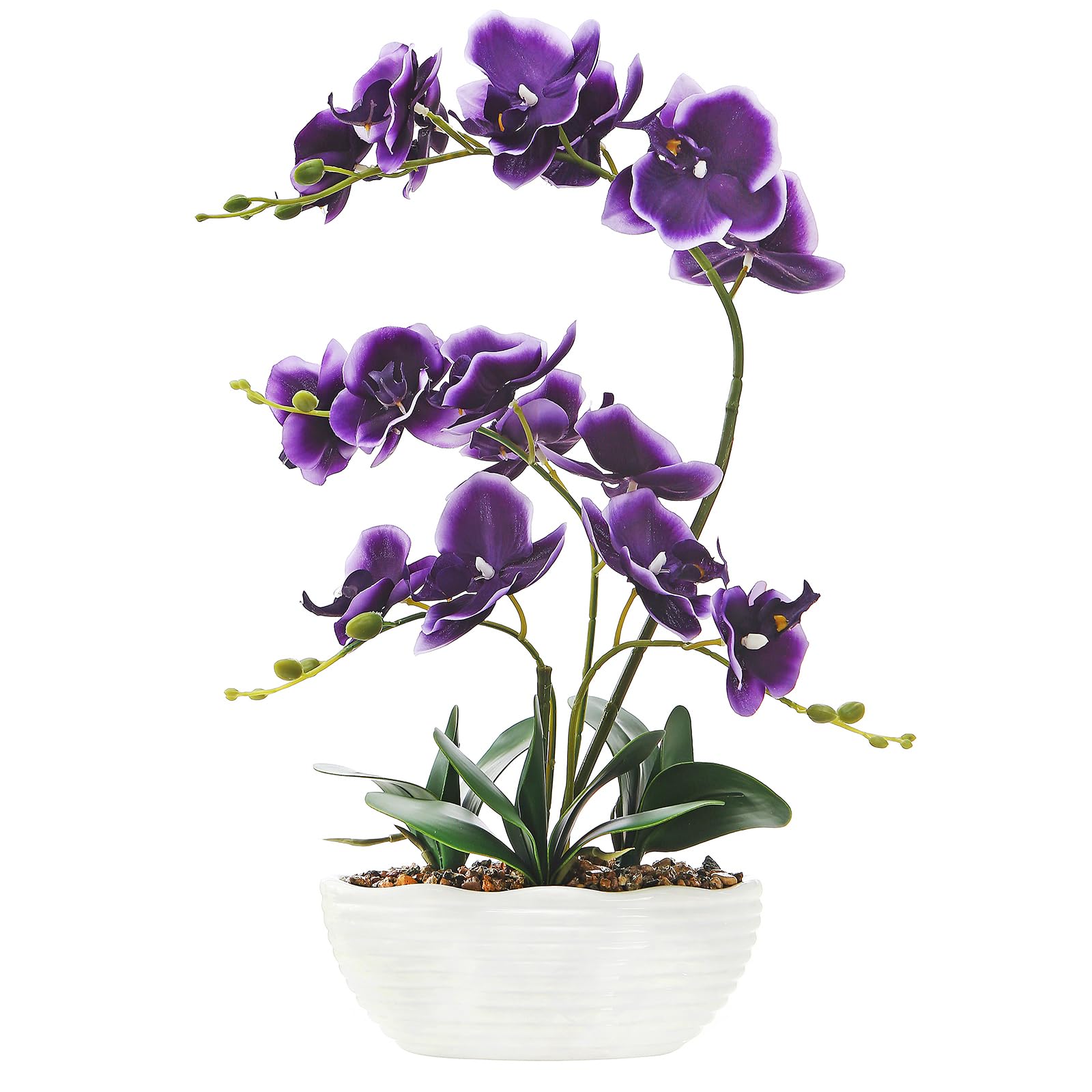 GreenHouzz 19 Inch Phalaenopsis Faux Orchid