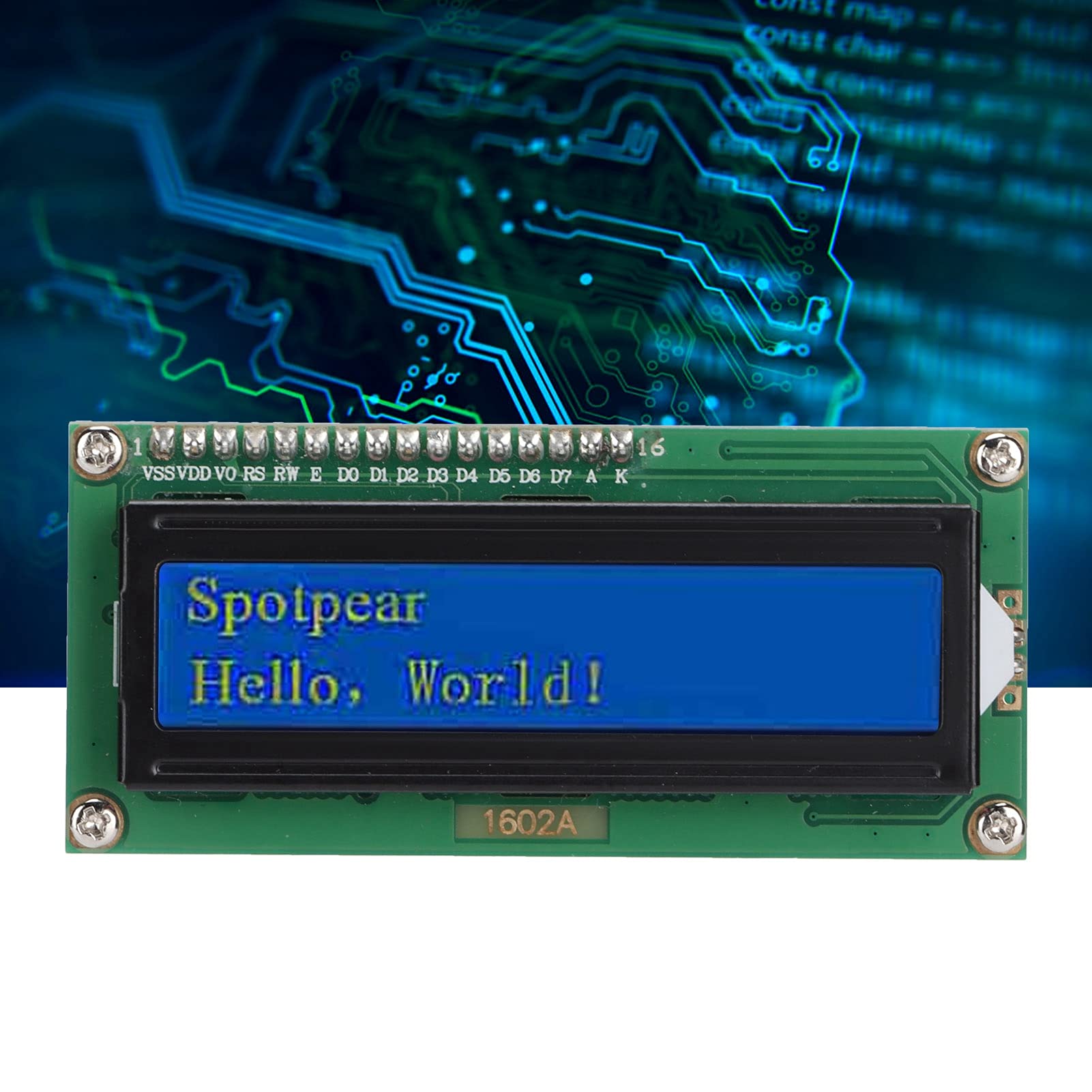 thumbnail: 1602 LCD Display Module Voor Raspberry Pi Pico - I2C Seriële Poort, Nauwkeurig Scherm