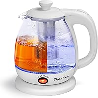 Vista 1 de Taylor Swoden Electric Kettle with Tea Infuser, 1L Small Electric Tea Kettle with Keep Warm, LED Light Hot Water Boiler & Heater for Coffee & Tea