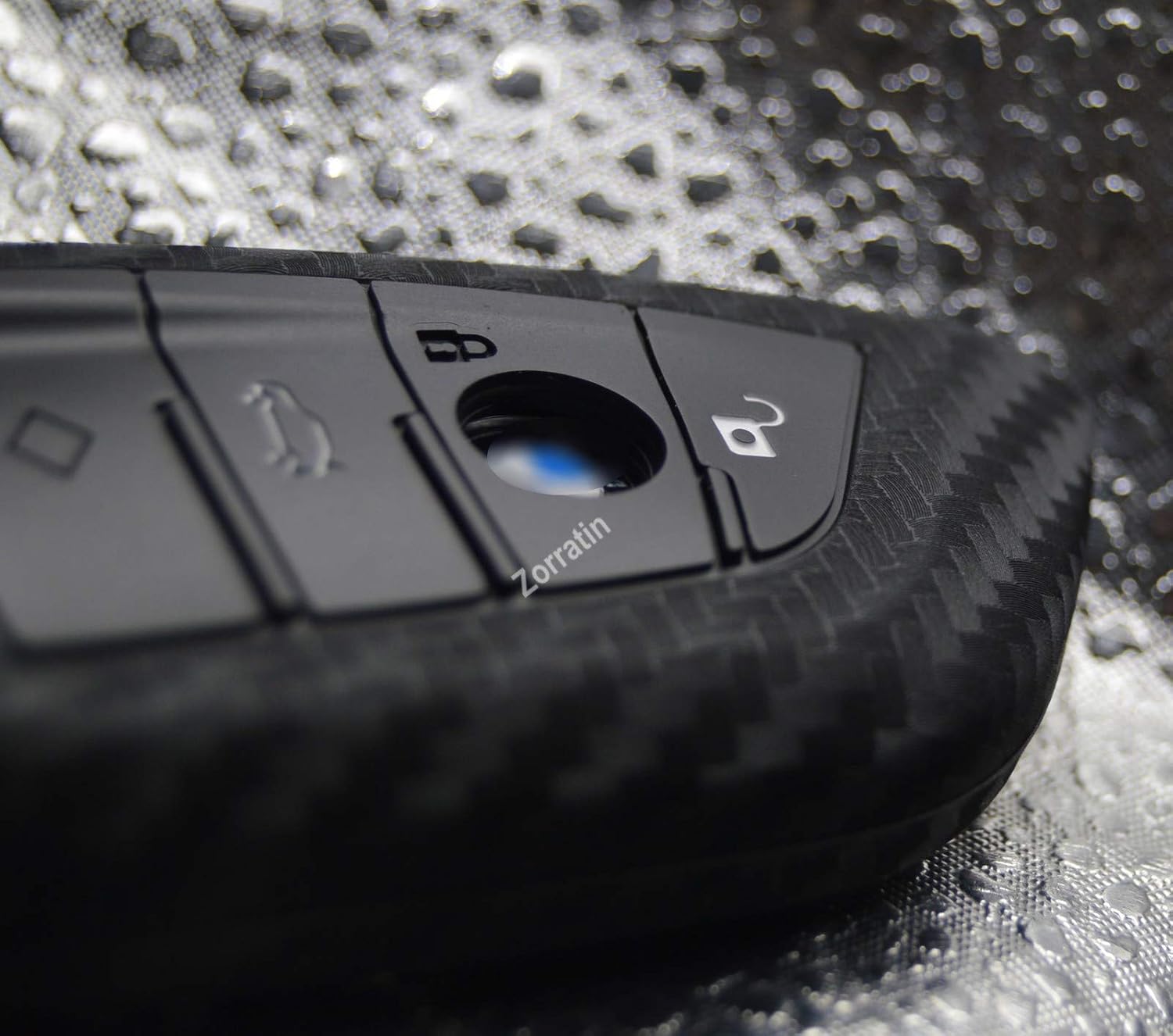 Silicone 3D Carbon Key Fob Cover for BMW 1 2 3 4 5 6 7 M Series X1 X2 X3 X3M X4 X4M X5 X6 M8 M7 M6 M5 M4 M3 M2 M1 M240i 330i 340i 430i 340i 840i Z4 2015-2023