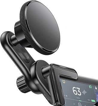 D-A38 Magsafe Araç Telefon Tutucu Multimedya Tablet Ekran Arkası Sarsılmaz Manyetik Stand, MagSafe Uyumlu, 360° Ayarlanabilir