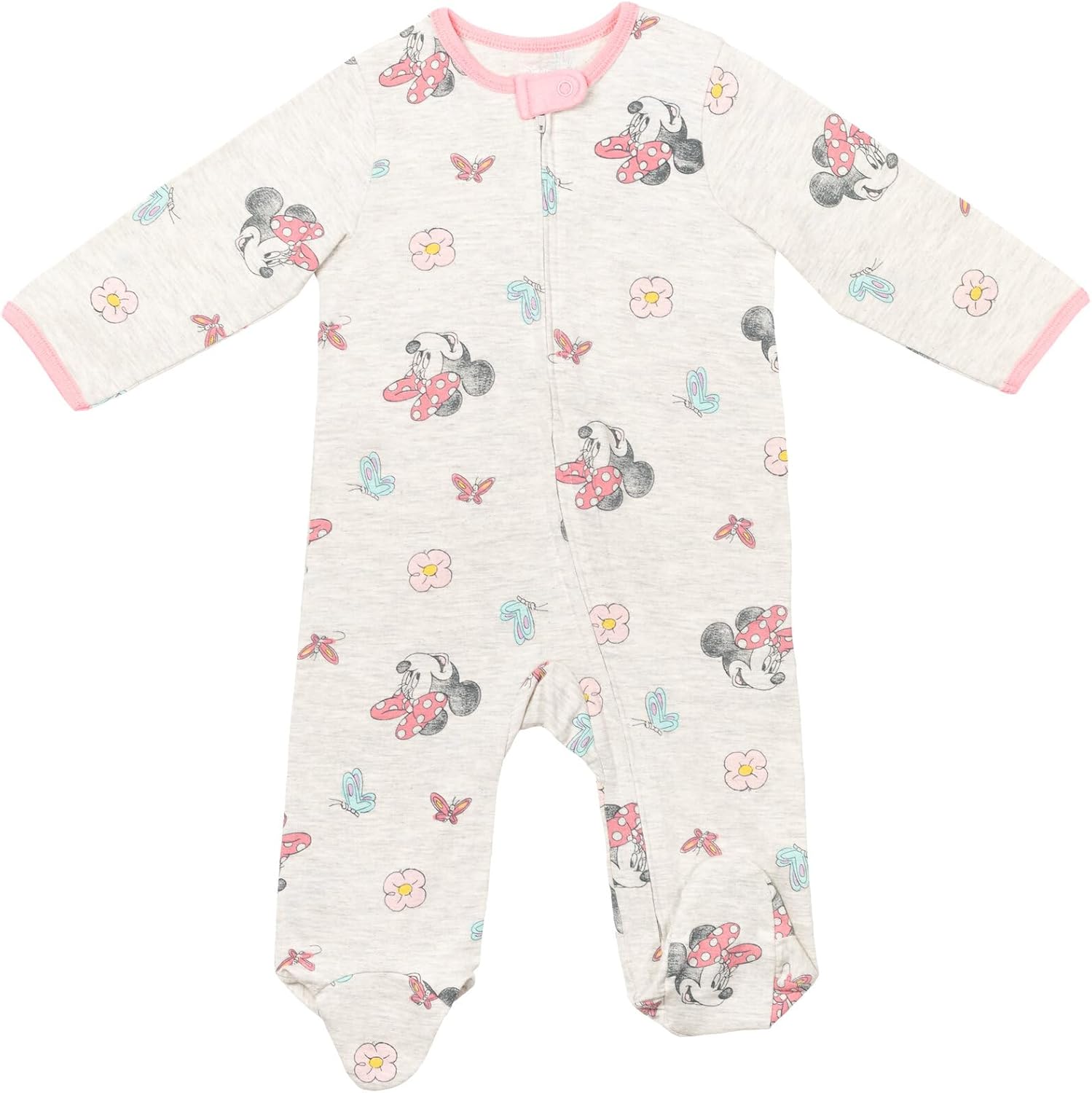 Disney Baby Girls 2 Pack Zip Up Sleep N' Plays Newborn to Infant Sizes (Newborn - 24 Months) - Image 3