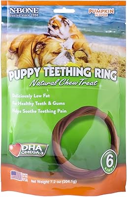 N-Bone Puppy Teething Ring Pumpkin Flavor (12 Pack)