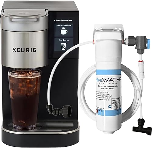 Keurig K2500 Cafetera comercial de una sola porción con plomada y kit de filtro de línea de agua directa