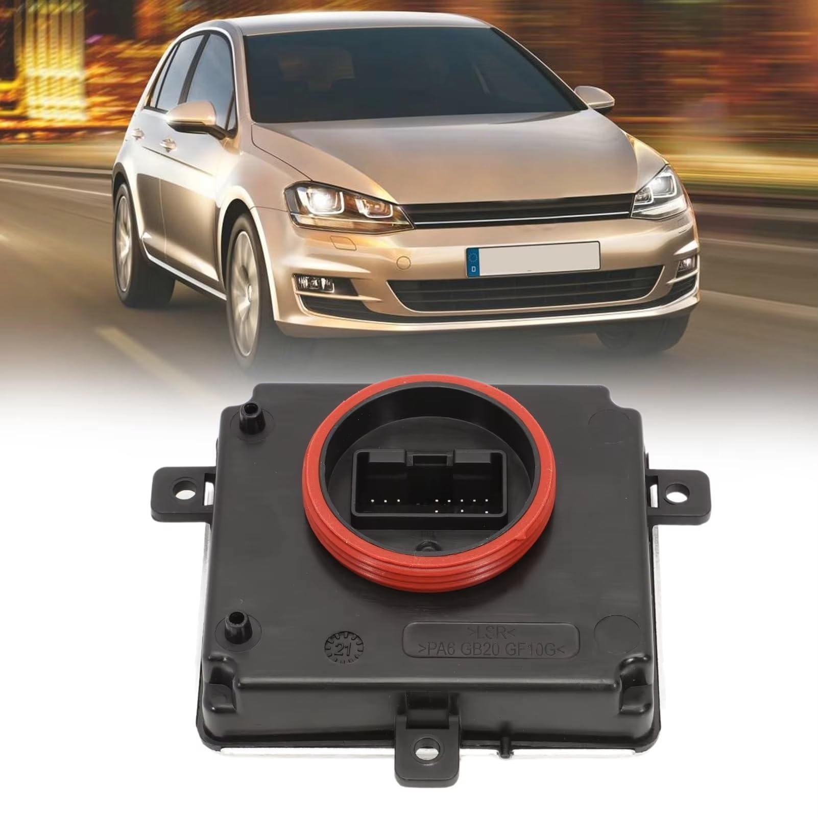 Módulo de Control de Faros Compatible con VW para Amarok para Caddy | Para Golf Unidad Control Luz Diurna Módulo Alimentación Faros 4G0907697G LTM-2TFL