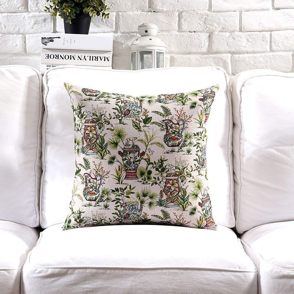 Coussin de canapé Snug en coton et lin de style classique chinois