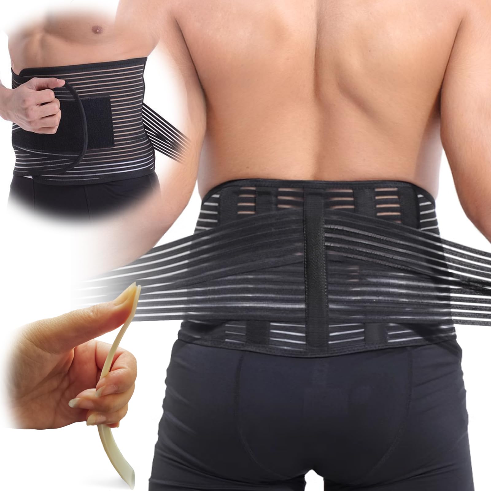 Amazon | Smato 腰椎 コルセット 腰サポートベルト 腰ベルト メッシュ