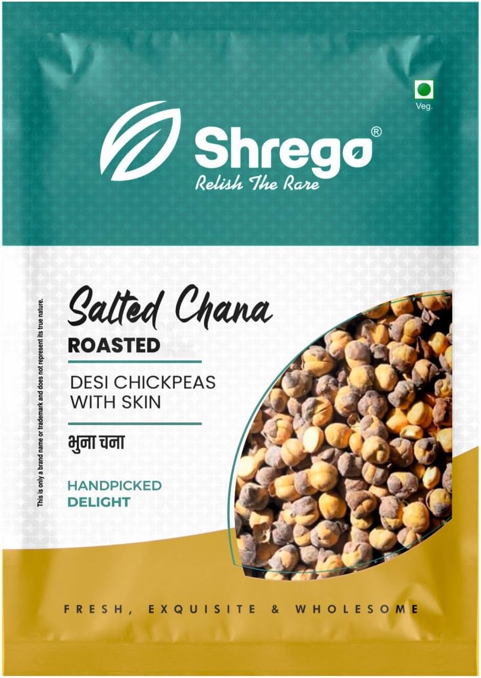 Shrego Salted Roasted Chana, Bhuna Chana, (Desi Chickpeas With Salt) (360 gm)