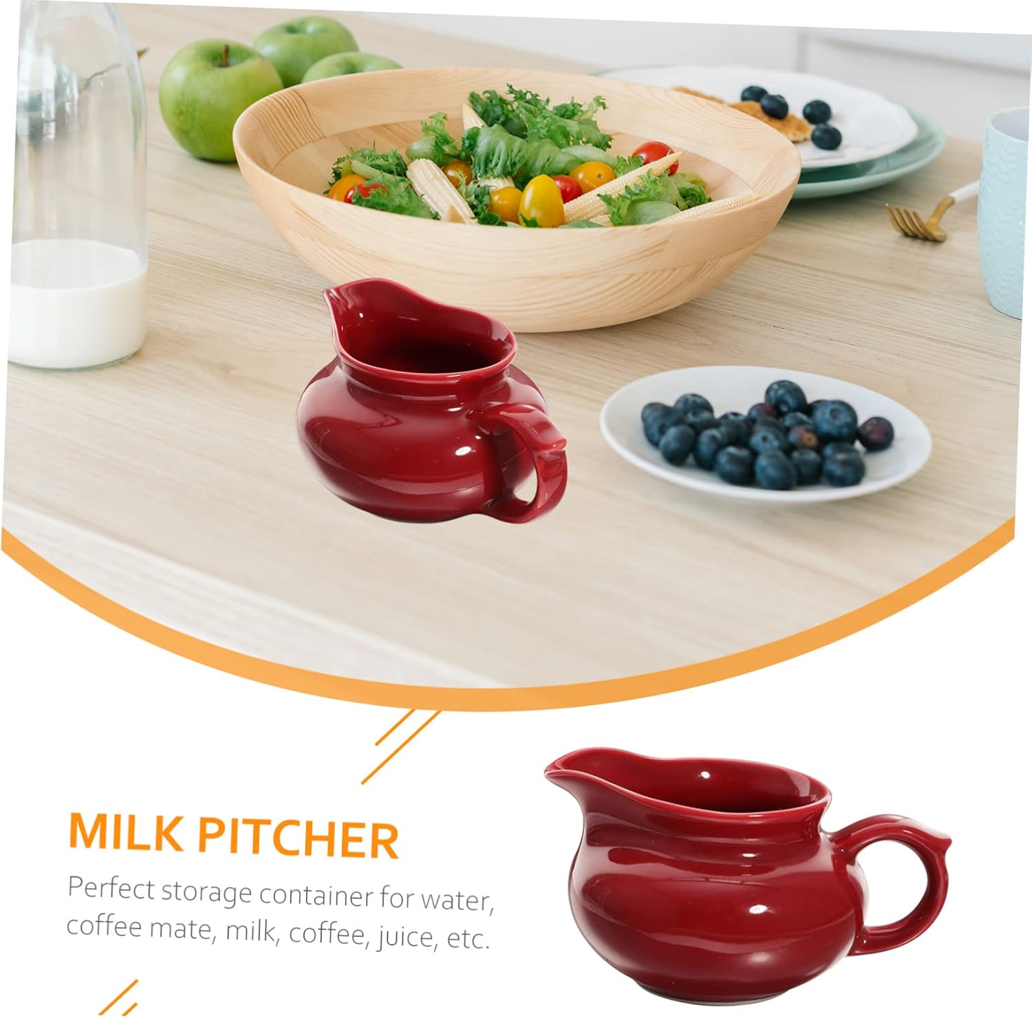 Levemolo Food Grade Ceramic Sauce Cup Multi-function Gravy Boat for Outdoor Bbq Picnic Meal