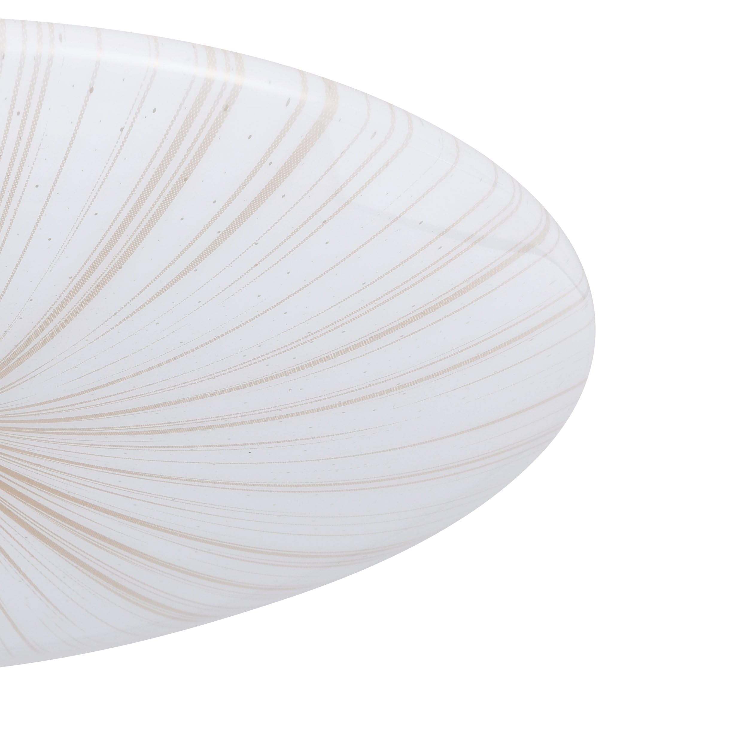 Eglo lámpara LED de techo Nieves 1, Ø 41 cm, luminaria cielo estrellado | con efecto cristal, iluminador de pasillo de metal y plástico en blanco y dorado, luz para dormitorio, blanco cálido