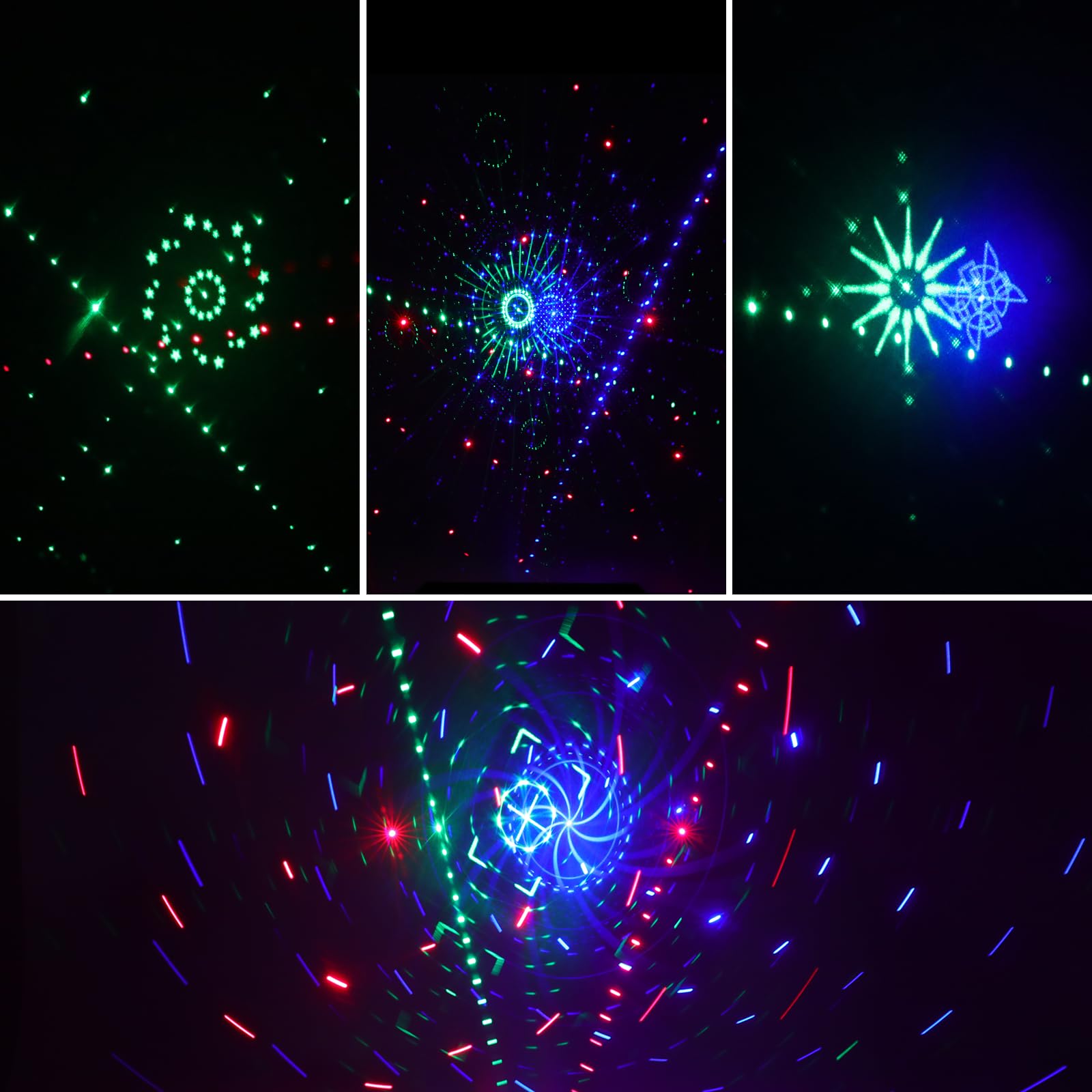 Partylicht Disco Licht LED Partyleuchte Lichteffekte Musikgesteuert DJ Lichter Sprachsteuerung Stroboskop Selbstfahren DMX Fernsteuerung 27 Lumières für Nachtclub KTV Live Show Party