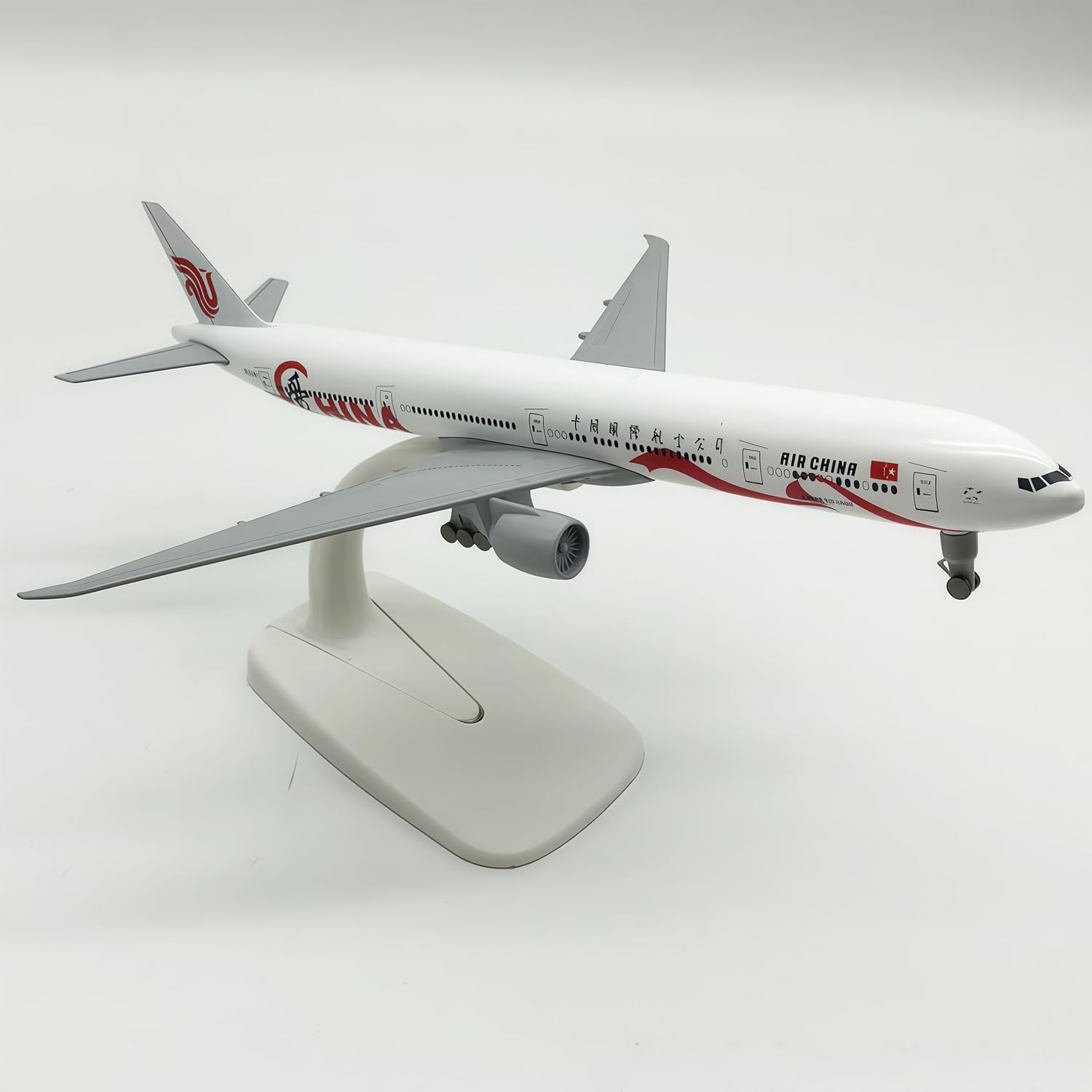 Air China 777 Diecast Model 1:300 Scale 20cm Alloy Red Crane Livery Aircraft for Collection Display Shelf Desk