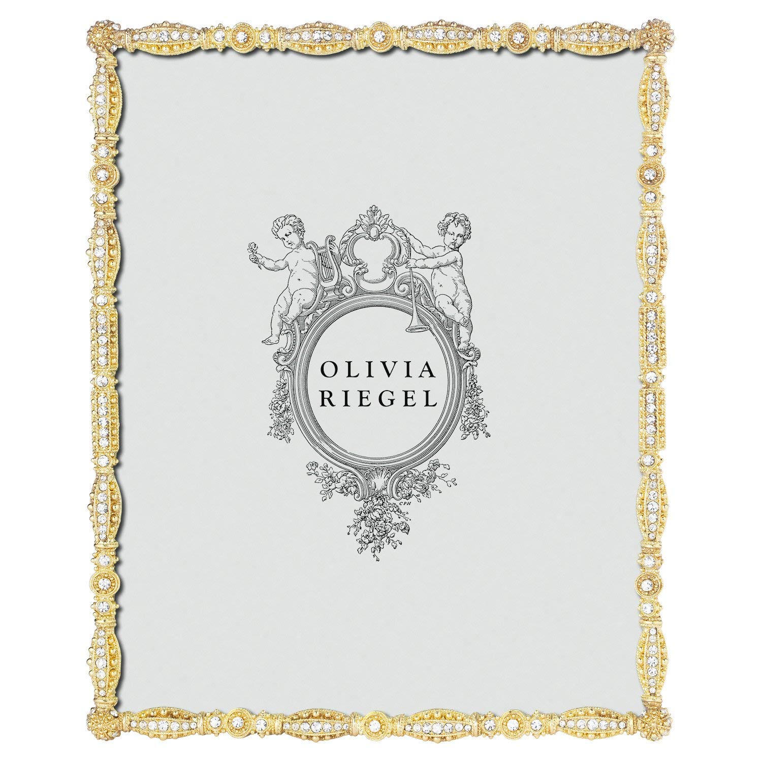 Gold Asbury Austrian Crystal 8x10 Frame by Olivia Riegel - 8x10