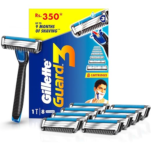 Gillette Guard 3 Razor + 8 Blades Pack