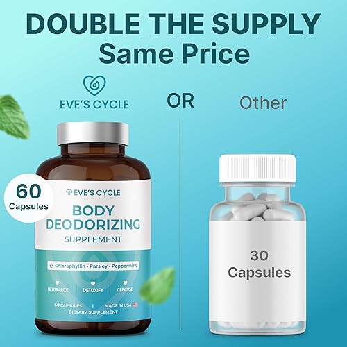 Miniatura 9 de Suplemento desodorizante corporal  Desodorante interno natural cápsulas de clorofila con clorofilina, perejil y menta  60 pastillas veganas de 500