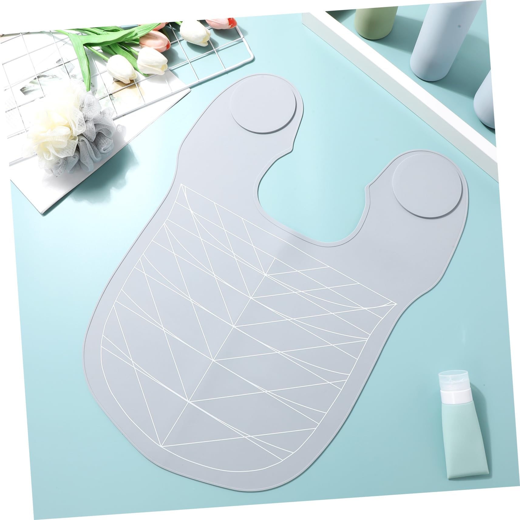 VICASKY Collare in Silicone per Tintura Chioma, Mantellina da Taglio per Parrucchieri, Protegge la Pelle i Vestiti, Uso in Salone a Casa