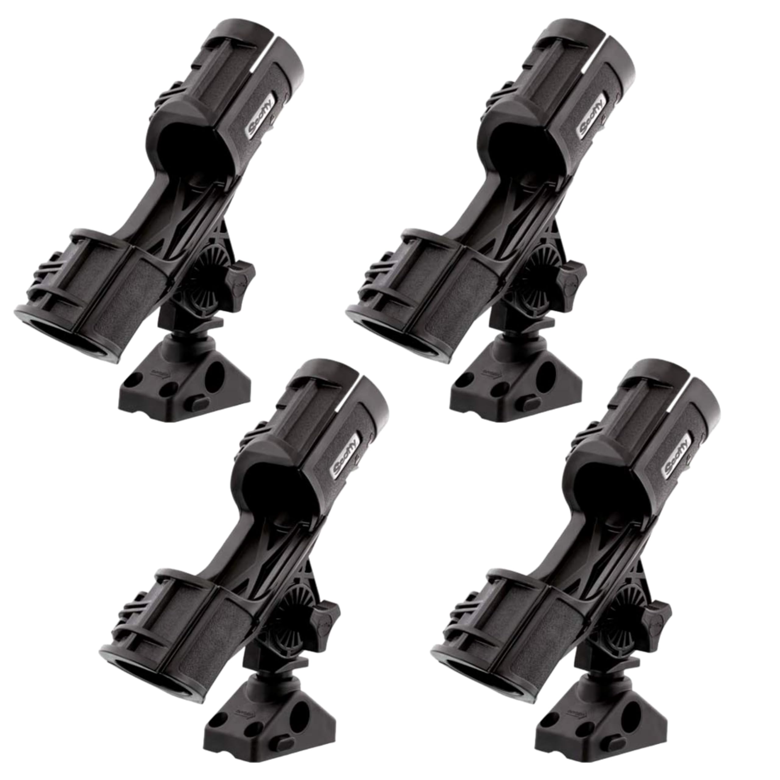 Scotty 400-BK-QUAD Orca Porta Canna da Canna con Montaggio Laterale/Deck