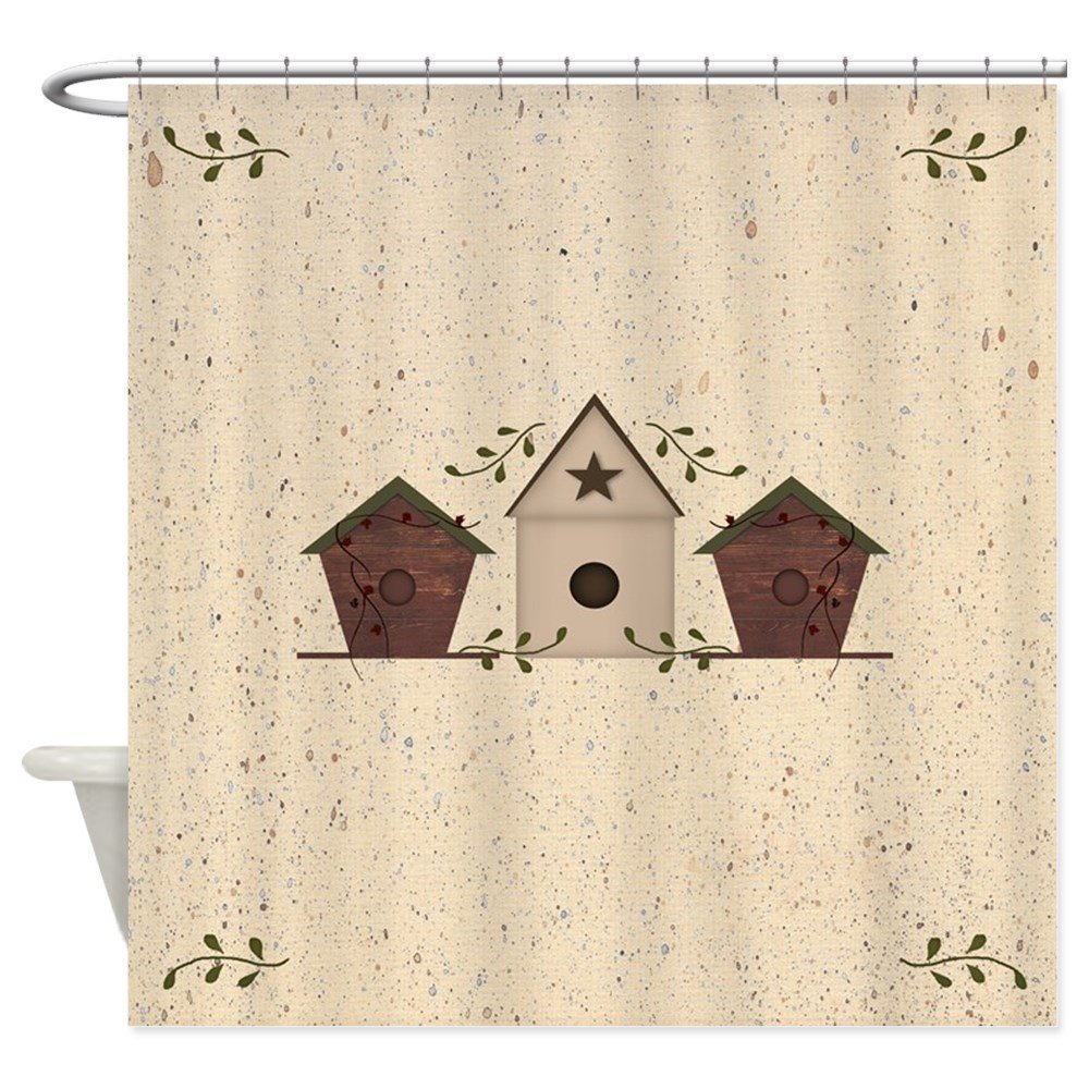 Birdhouse Shower Curtains Curtains & Drapes