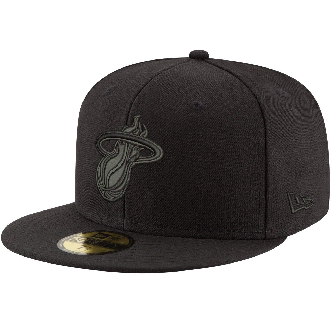 New Era59Fifty Cap - NBA BLACK Miami Heat